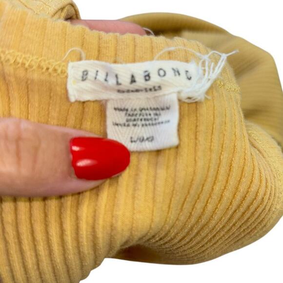 Billabong Tomboy Tank Midi Dress Yellow Women’s Sz L Coastal Casual Preppy Surf - Picture 7 of 10